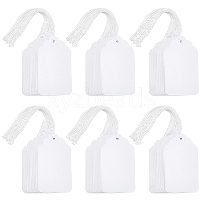 500Pcs Rectangle Paper Price Tags AJEW-UN0005-36-1