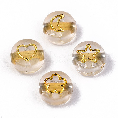 Transparent Acrylic Beads TACR-N010-002A-1