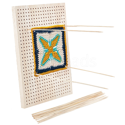 Wooden Crochet Blocking Board DIY-WH0387-22B-1