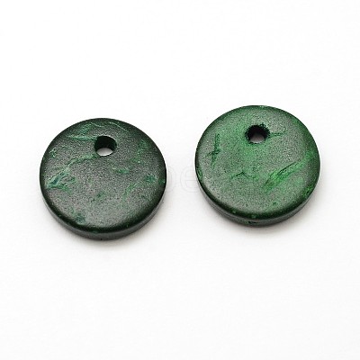 Dyed Flat Round Coconut Charms COCO-N001-02-12mm-1