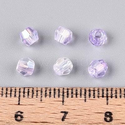 Transparent Spray Painted Glass Beads LS-EGLA-N018-4mm-02-1