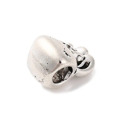 Tibetan Style Alloy European Beads TIBE-M004-02AS-1