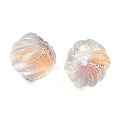 Two-tone Transparent Glass Beads GLAA-H041-02A-1