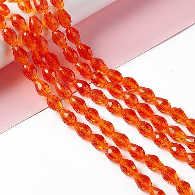 Glass Beads Strands X-GLAA-R024-11x8mm-18-1
