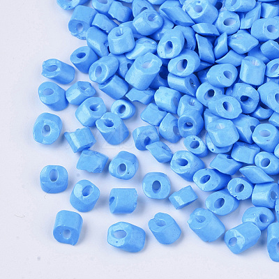 6/0 Baking Paint Glass Seed Beads SEED-S034-A06-1
