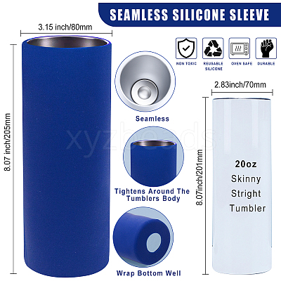 Silicone Cup Sleeve AJEW-WH0244-02A-1