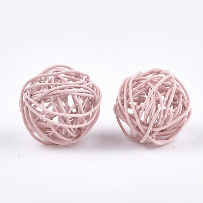 Spray Painted Eco-Friendly Iron Wire Beads IFIN-T009-10G-1