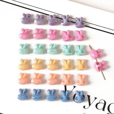 Opaque Acrylic Beads OACR-K008-27-1