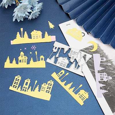 Carbon Steel Cutting Dies Stencils DIY-WH0170-353-1