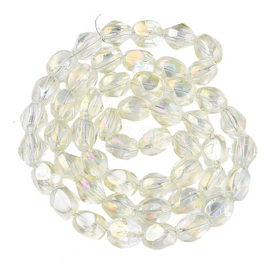 Electroplate Glass Beads Strands EGLA-N008-016-A02-1