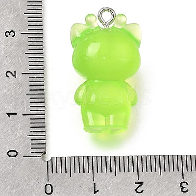 Luminous Transparent Resin Pendants RE-CBAAB56-11B-1