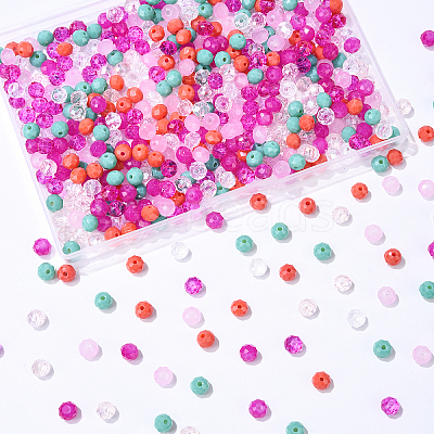 7 Strands 7 Styles Electroplate Glass Beads Strands EGLA-YW0003-94H-1