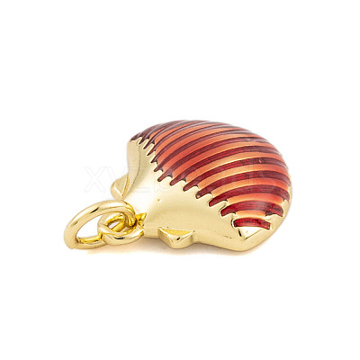Rack Plating Brass Enamel Pendants KK-P269-09G-05-1