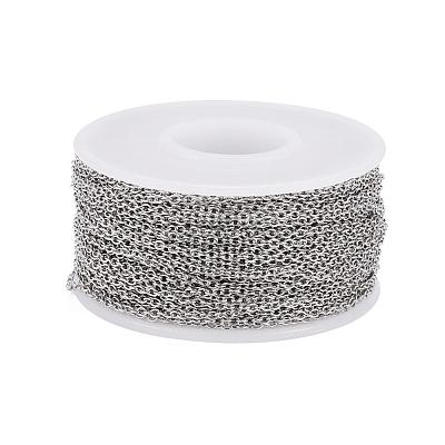 Tarnish Resistant 304 Stainless Steel Cable Chains CHS-H009-04P-1