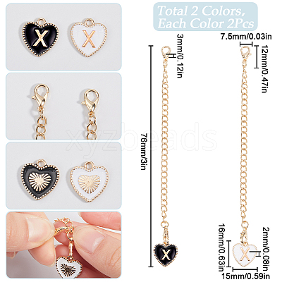 2 Sets Alloy Enamel Cup Pendant Decorations HJEW-SC0001-56X-1