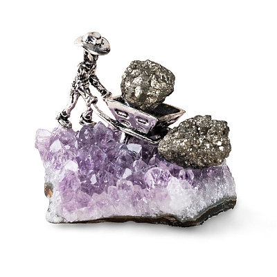 Natural Amethyst Cluster Ornaments PW-WG37425-05-1