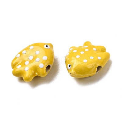 Handmade Porcelain Beads PORC-K010-06H-1