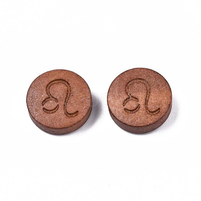 Laser Engraved Wood Beads WOOD-S053-53C-1