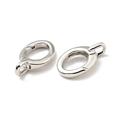 Brass Spring Gate Rings KK-G416-59P-1