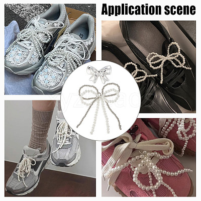 2 Styles Acrylic & Plastic Shoe Buckle Clips FIND-MA0001-10A-1