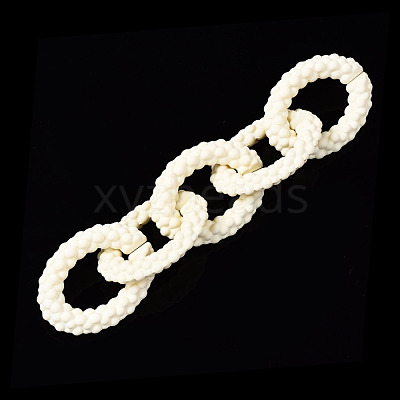 Spray Painted CCB Plastic Linking Rings CCB-Q091-011F-1