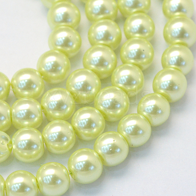 Baking Paint Glass Pearl Bead Strands HY-Q003-3mm-46-1