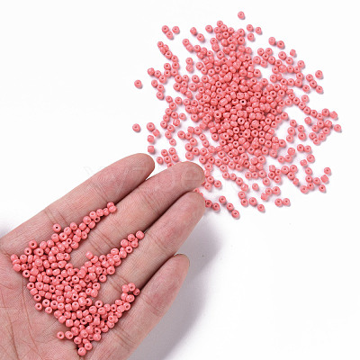 Baking Paint Glass Seed Beads SEED-S002-K16-1