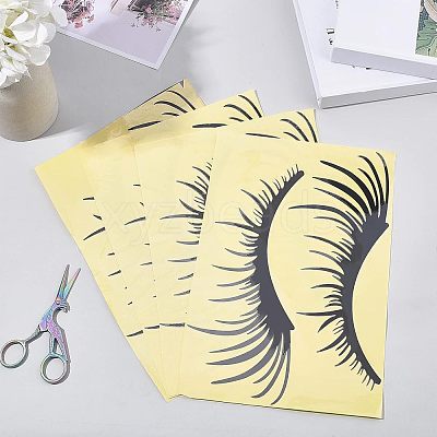 Waterproof PET Eyelashes Decoration Sticker DIY-WH0273-33-1