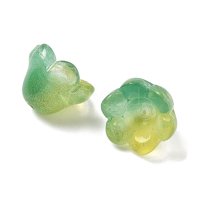 Transparent Glass Beads Caps GLAA-B028-01C-1
