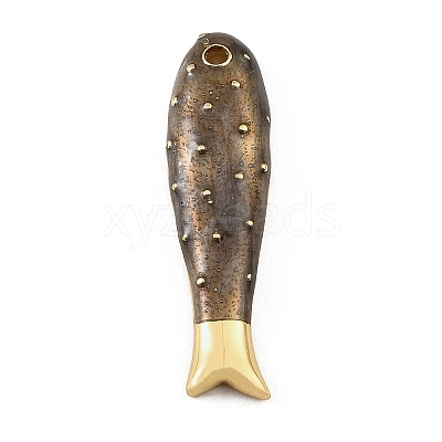 Brass Enamel Pendants KK-CBAF17A-06G-05-1