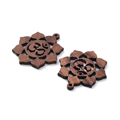 Walnut Wood Laser Cut Pendants WOOD-Q051-05L-1