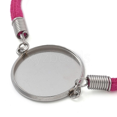Faux Suede Double Cord Bracelet Making STAS-M084-10P-05-1