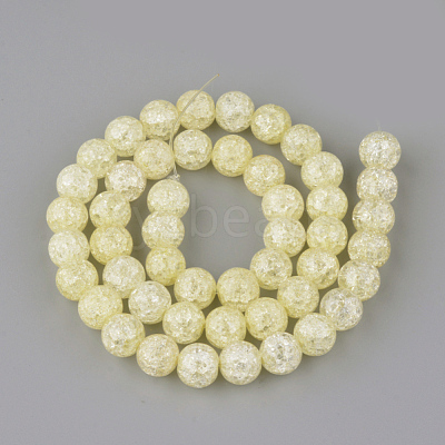 Synthetic Crackle Quartz Beads Strands X-GLAA-S134-6mm-06-1