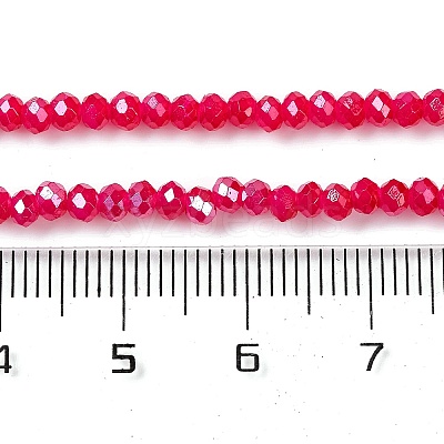 Baking Electroplate Glass Beads Strands X-DGLA-A039-J4mm-B21-1