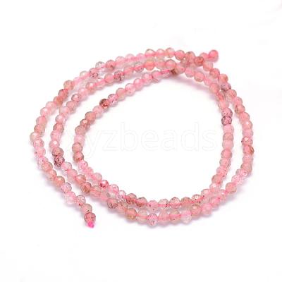 Natural Strawberry Quartz Beads Strands G-E411-09A-4mm-1