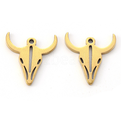 PVD Vacuum Plating 304 Stainless Steel Charms STAS-N092-52G-1