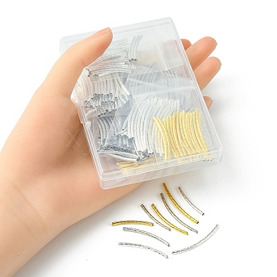 300Pcs 9 Styles Brass Tube Beads KK-YW0002-10-1