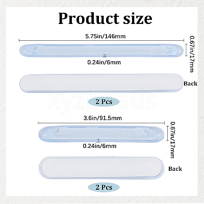 4Pcs 2 Styles Transparent PVC Anti-Collision Bumper Guard FIND-WH20015-056-1