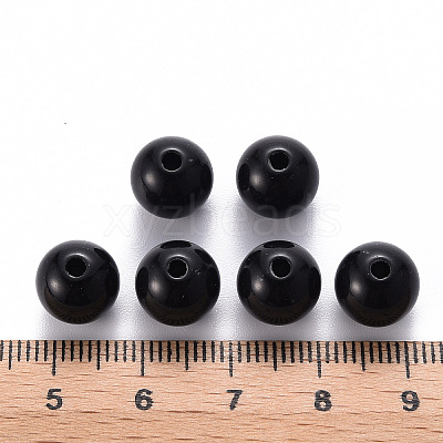 Opaque Acrylic Beads X-MACR-S370-C10mm-S002-1