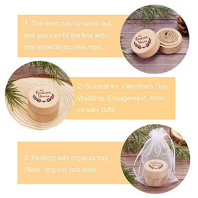 Wood Ring Box OBOX-WH0009-006-1