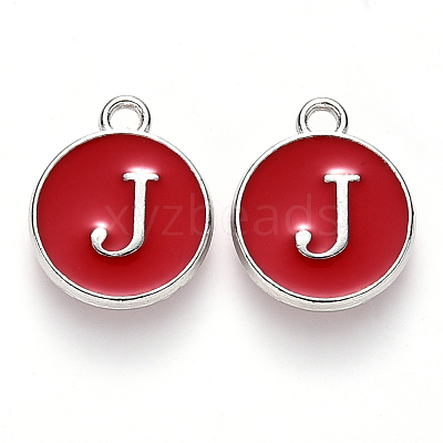 Platinum Plated Alloy Enamel Charms LS-ENAM-S118-03J-P-1