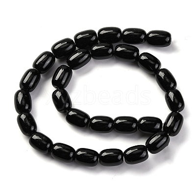 Dyed & Heated Natural Black Onyx Beads Strands G-G177-G01-01-1