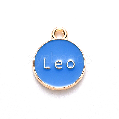 Alloy Enamel Pendants X-ENAM-S124-01A-02G-1