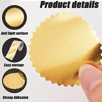 Paper Self-Adhesive Serrated Edge Awards Blank Stickers DIY-WH0504-151E-1