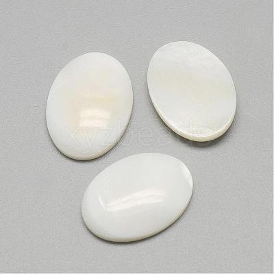 Freshwater Shell Cabochons SSHEL-R042-29-1