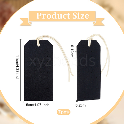 Portable PU Leather Earring Display Cards EDIS-WH0016-062-1