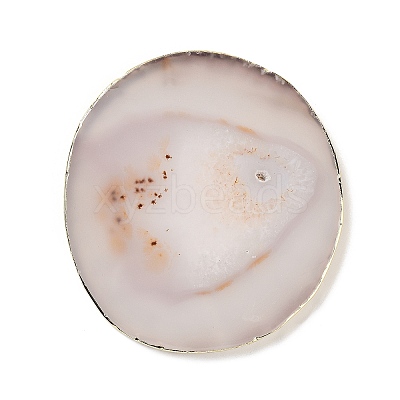 Natural Agate Coaster AJEW-NH0001-04G-04-1