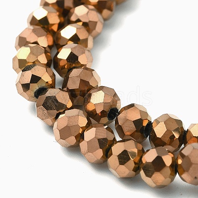 Electroplate Transparent Glass Beads Strands EGLA-A034-T6mm-UA04-1