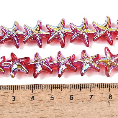Electroplate Glass Beads Strands EGLA-P069-01A-AB-1