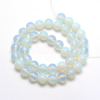 Opal Round Beads Strands G-O047-08-4mm-1